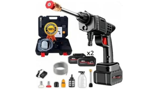 Lavadora de Alta Pressão Portátil Recarregável Sem Fio