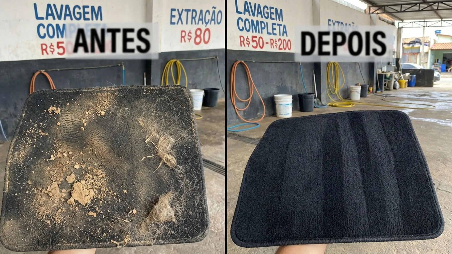 Processos operacionais de limpeza automotiva