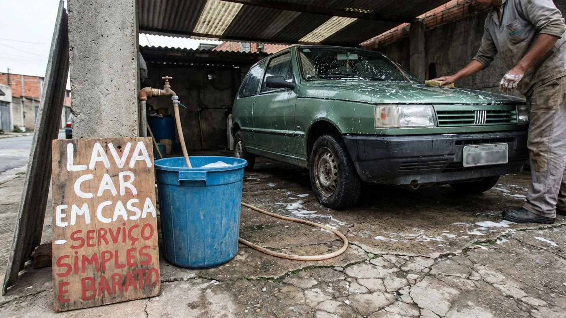 aplicação de cera após descontaminação automotiva