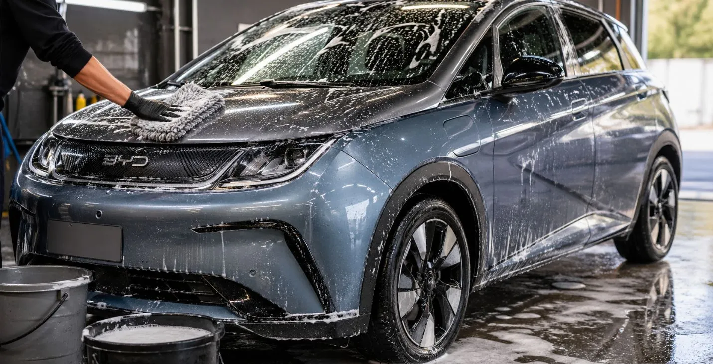 Como Lavar Carro Elétrico BYD Sem Danificar Pintura, Sensores e Acabamento
