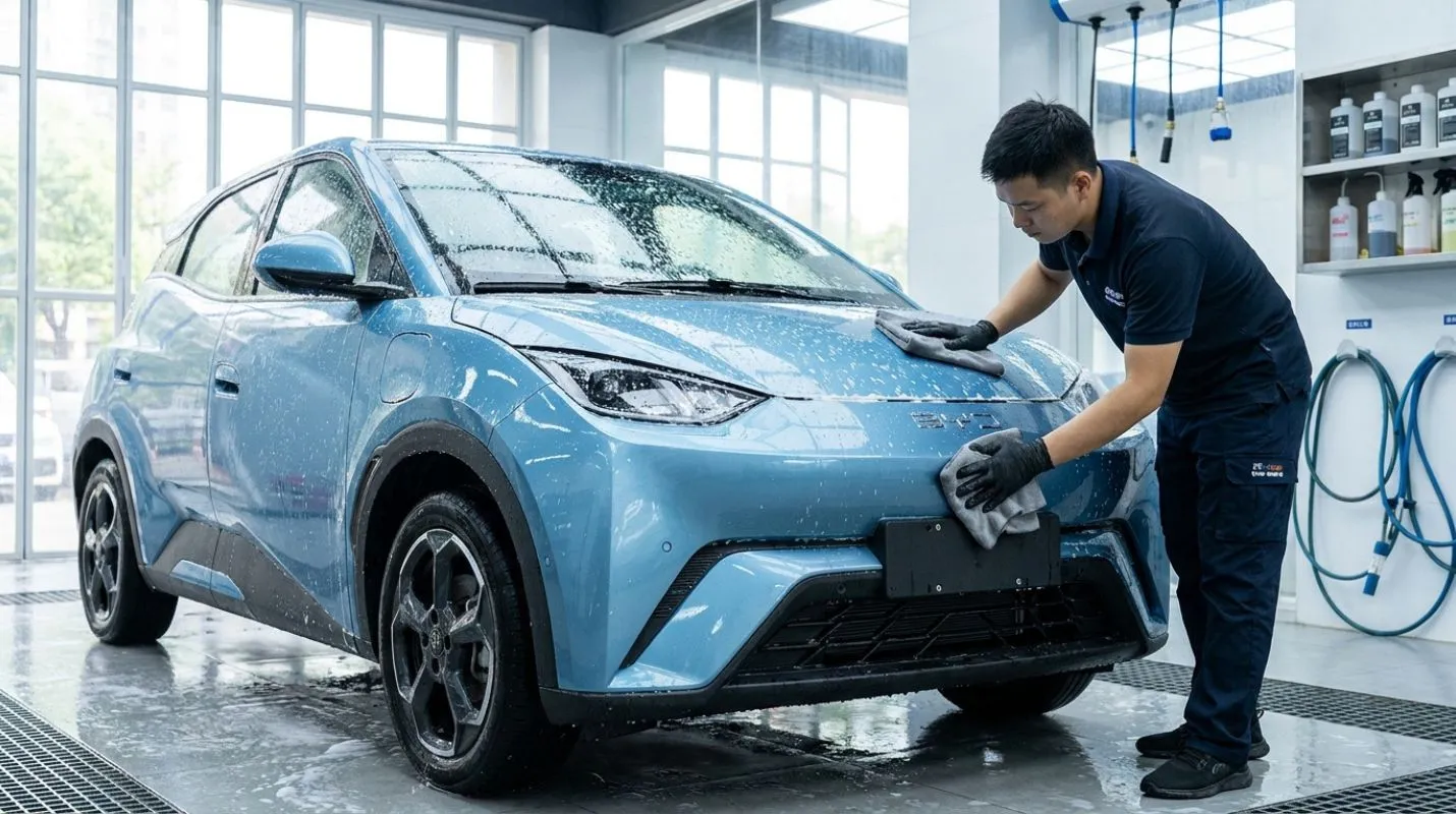 Como Lavar BYD Dolphin Mini Sem Danificar Sensores, Câmeras e Pintura